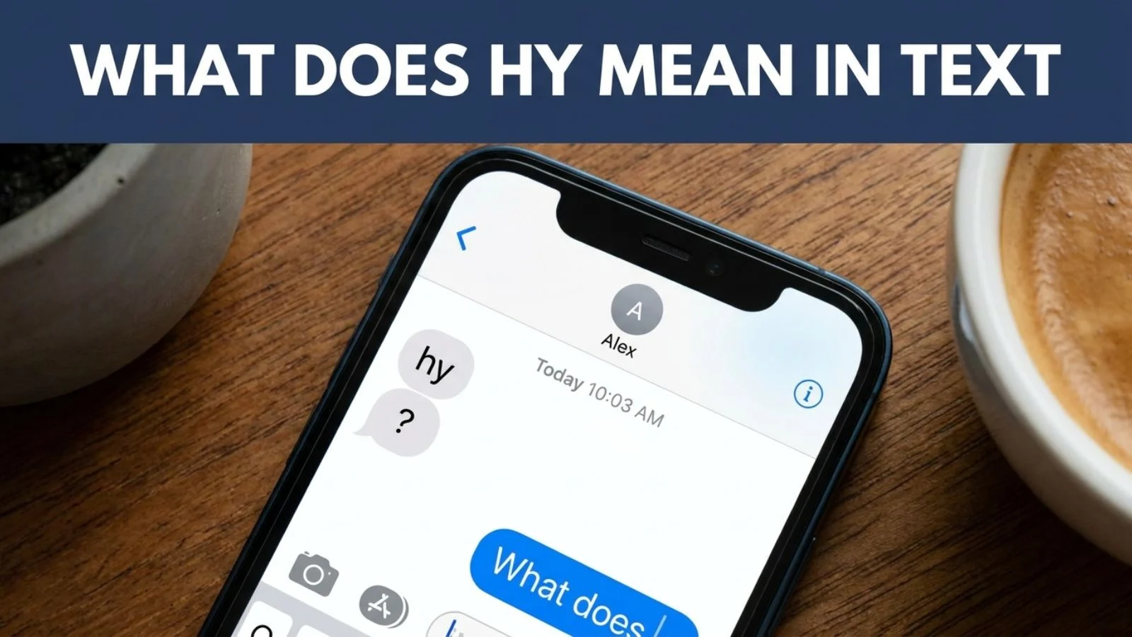 what does hy mean in text