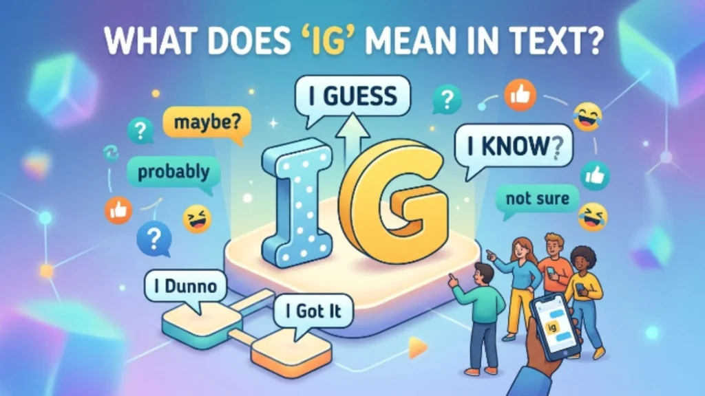 what does ig mean in text