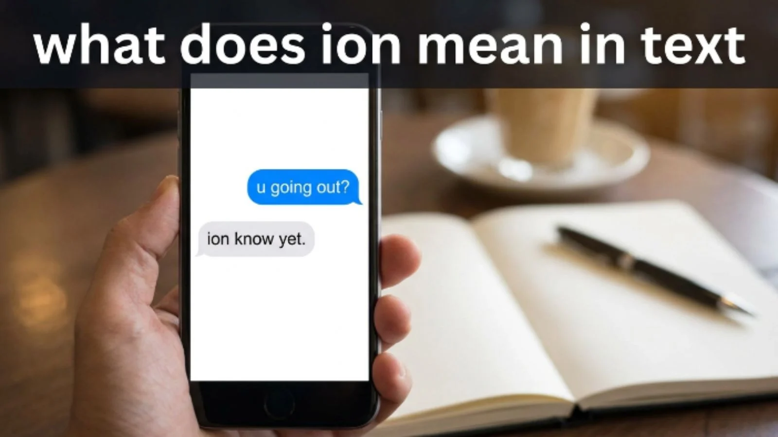 what does ion mean in text
