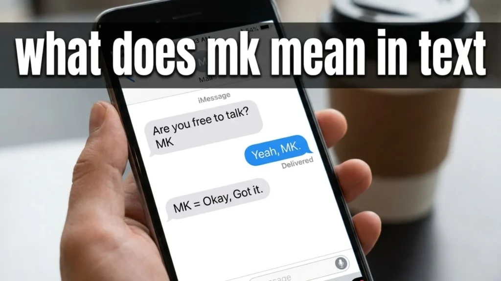 what does mk mean in text