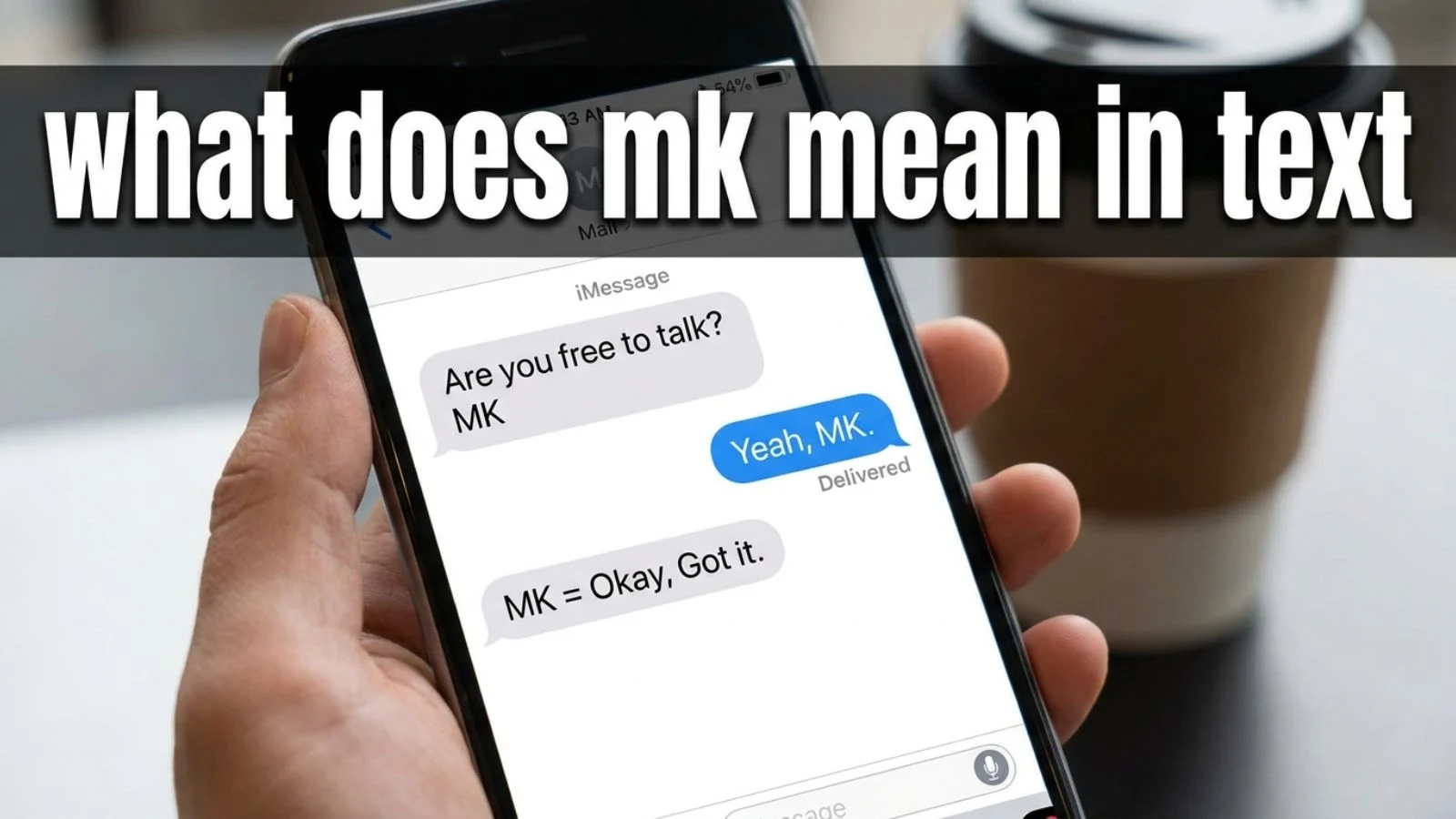 what does mk mean in text