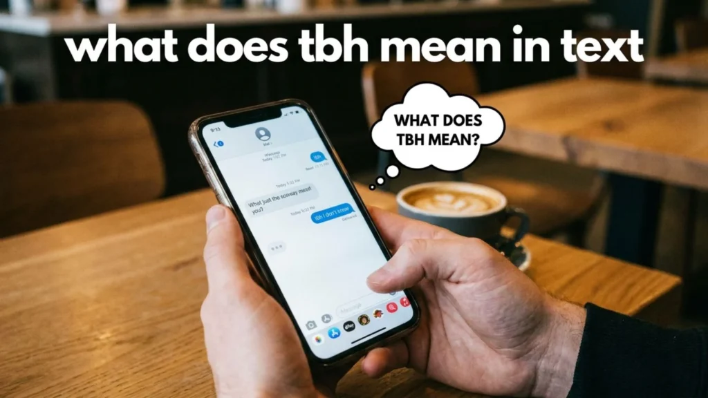 what does tbh mean in text