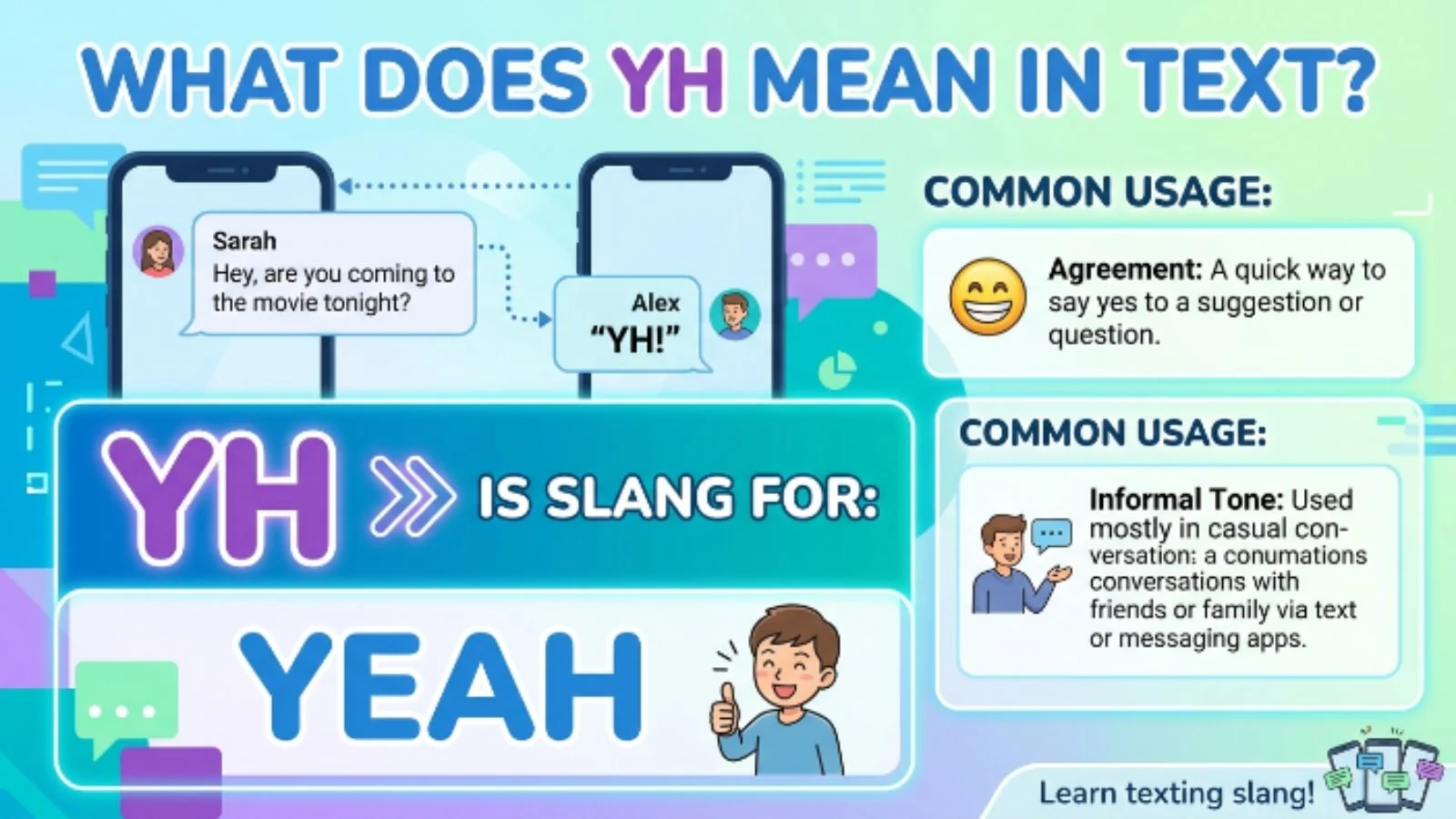 what does yh mean in text