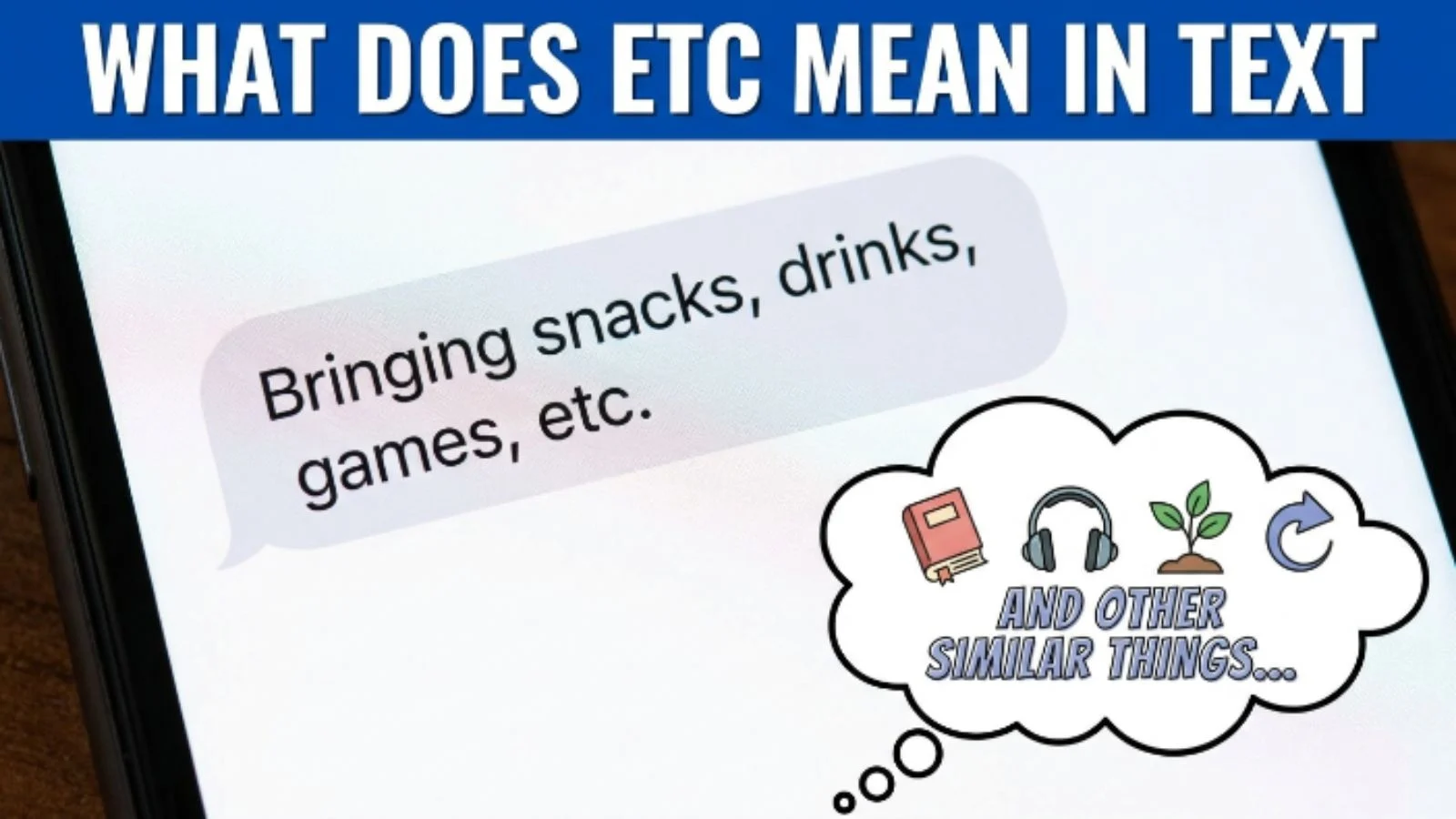 what does etc mean in text