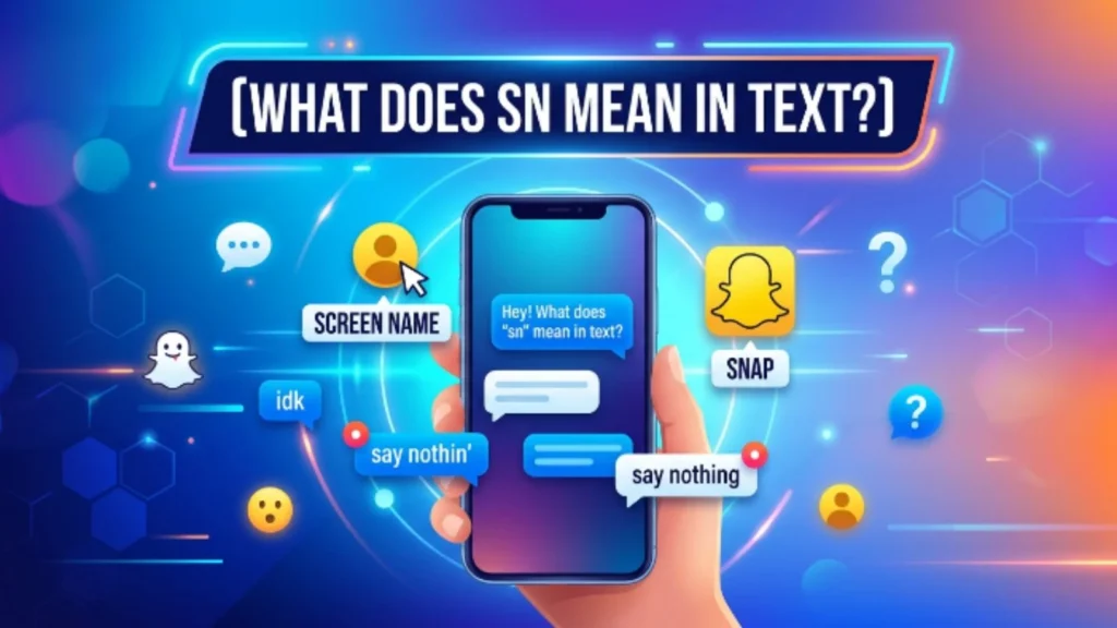 what does sn mean in text