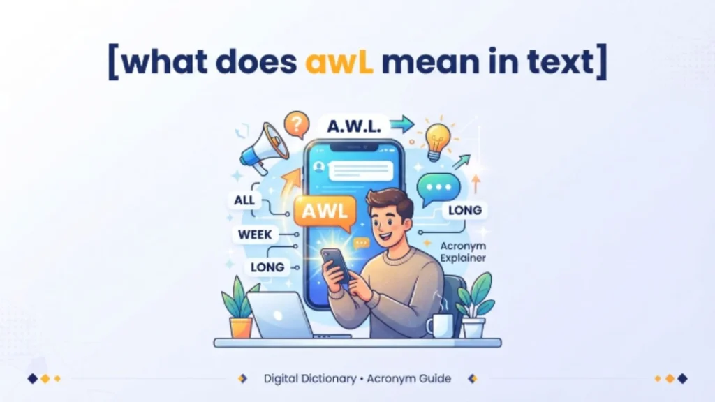 what does awl mean in text