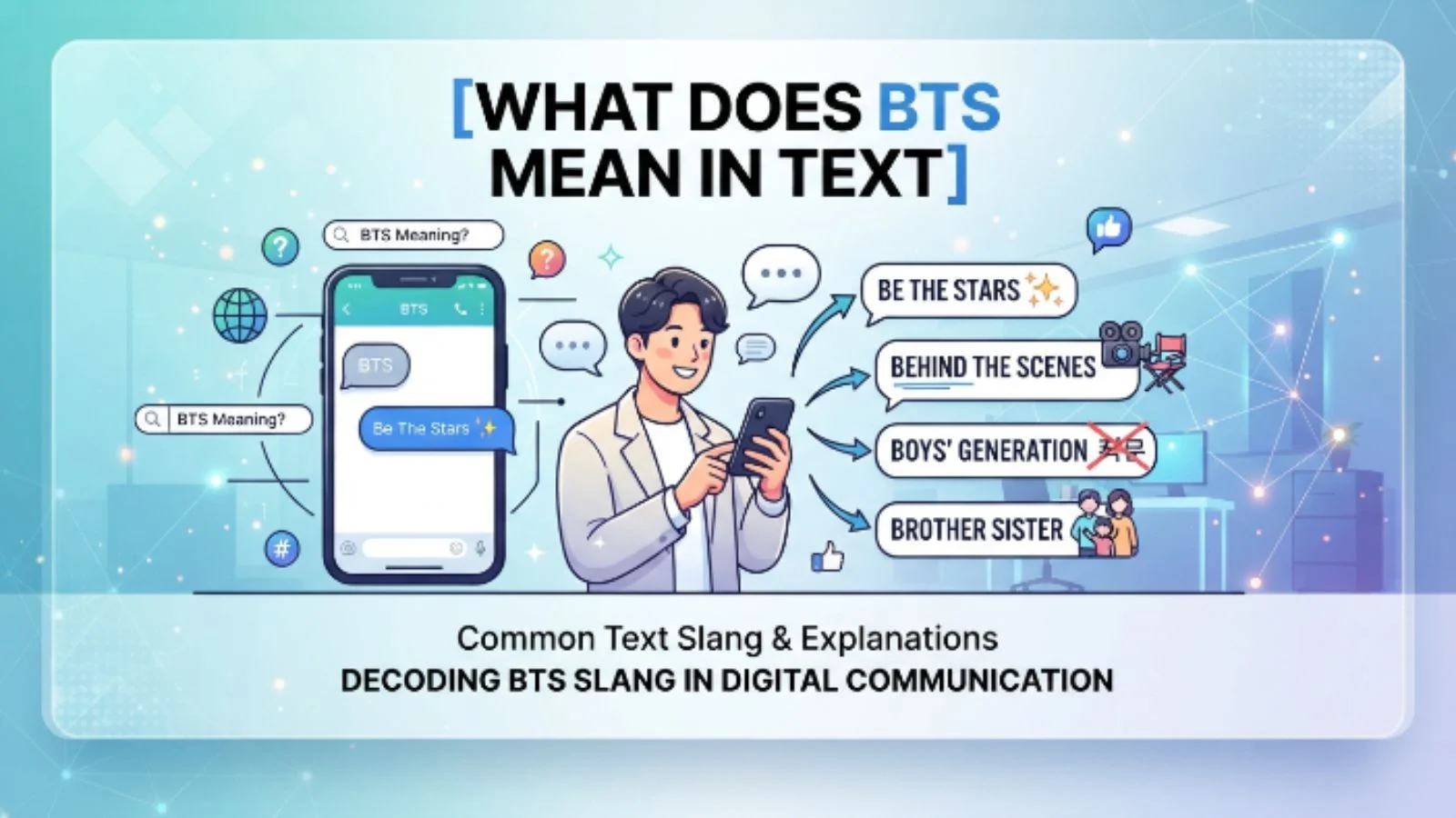 what does bts mean in text