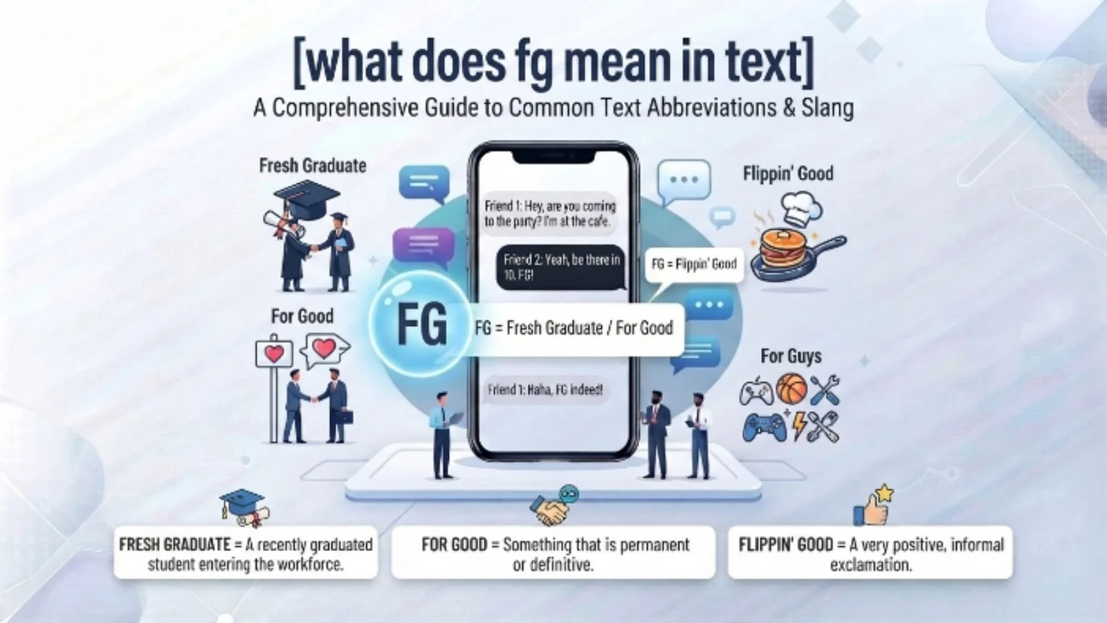 what does fg mean in text