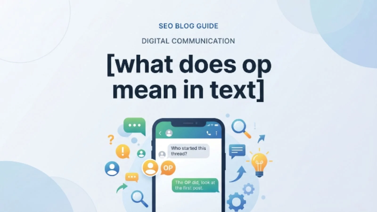 what does op mean in text