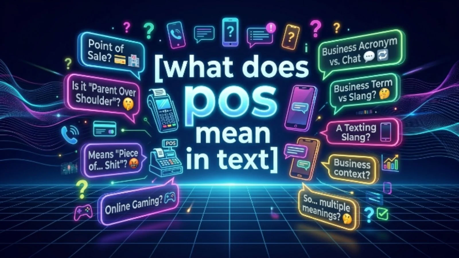 what does pos mean in text
