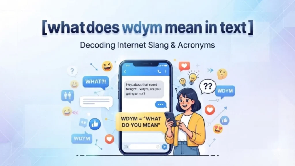 what does wdym mean in text