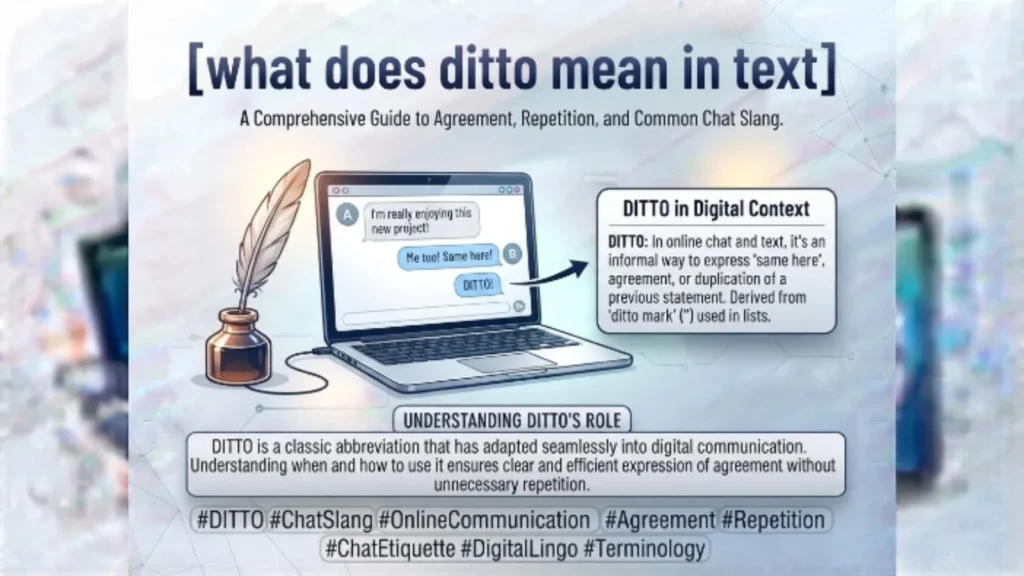 what does ditto mean in text