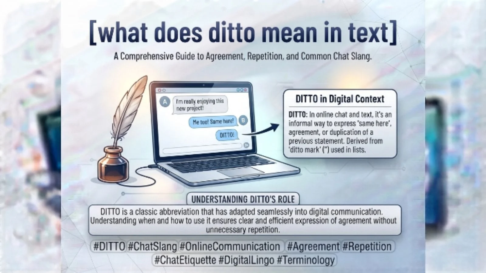 what does ditto mean in text