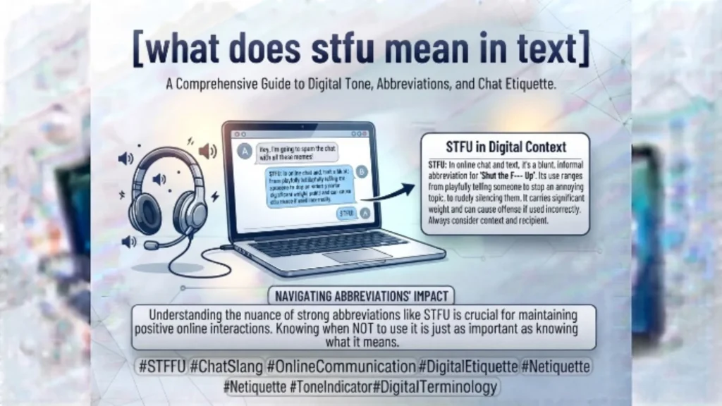what does stfu mean in text