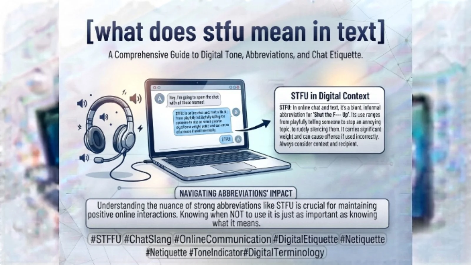 what does stfu mean in text