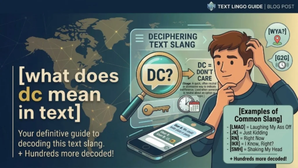 what does dc mean in text