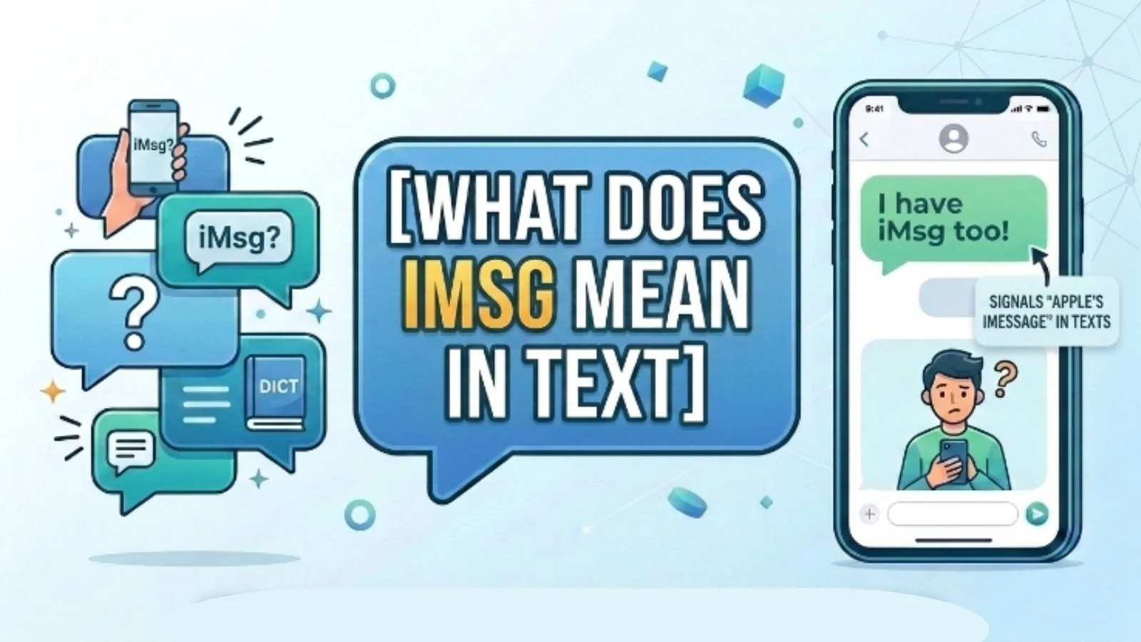 what does imsg mean in text