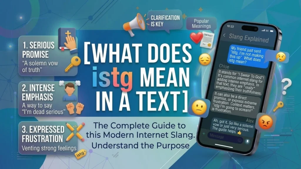 what do istg mean in text