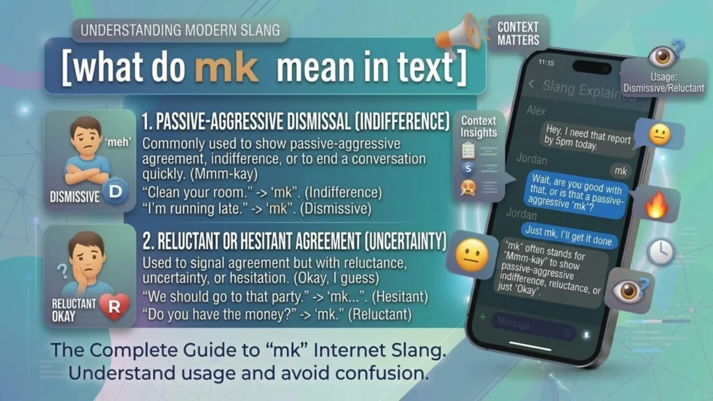 what do mk mean in text