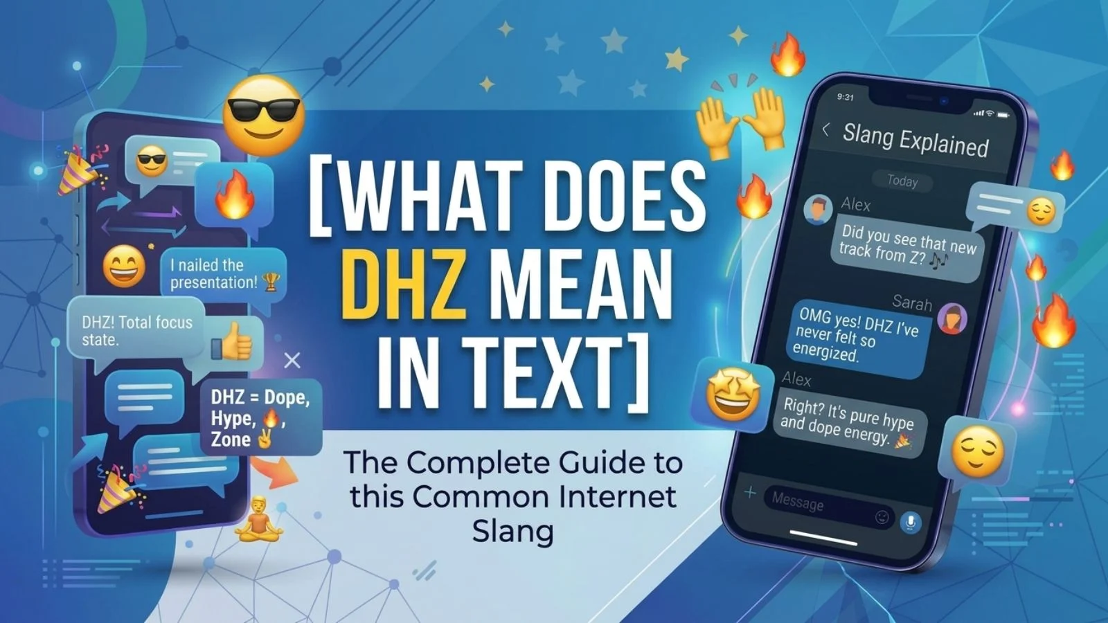 what does dhz mean in text