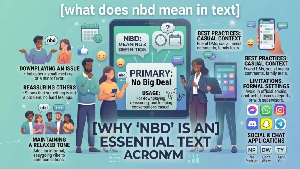 what does nbd mean in text