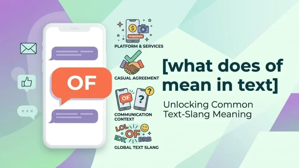 what does of mean in text