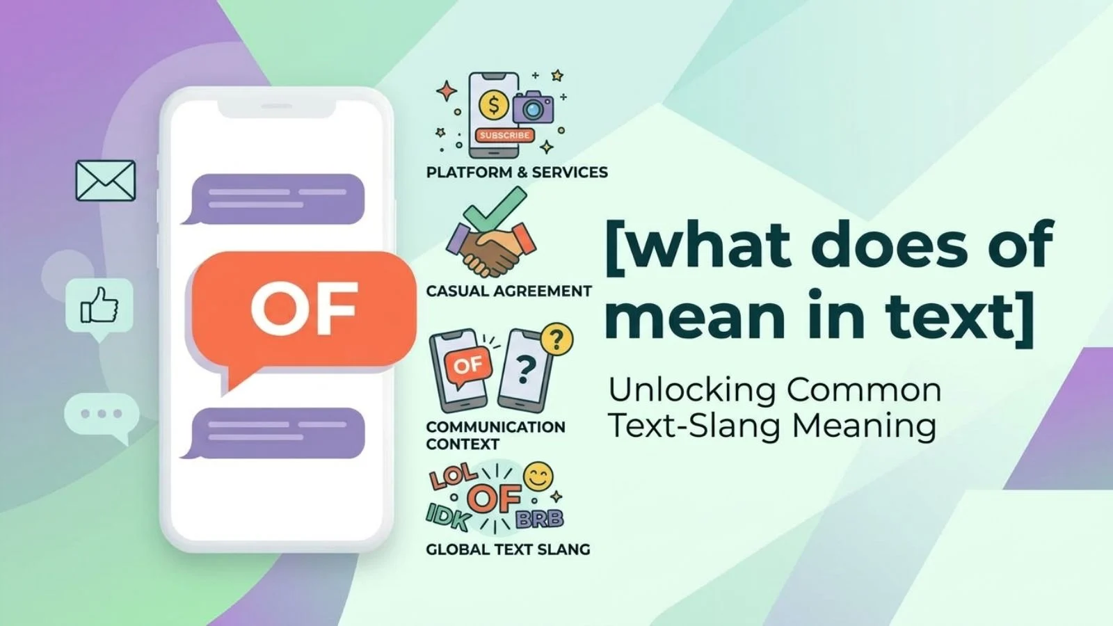 what does of mean in text