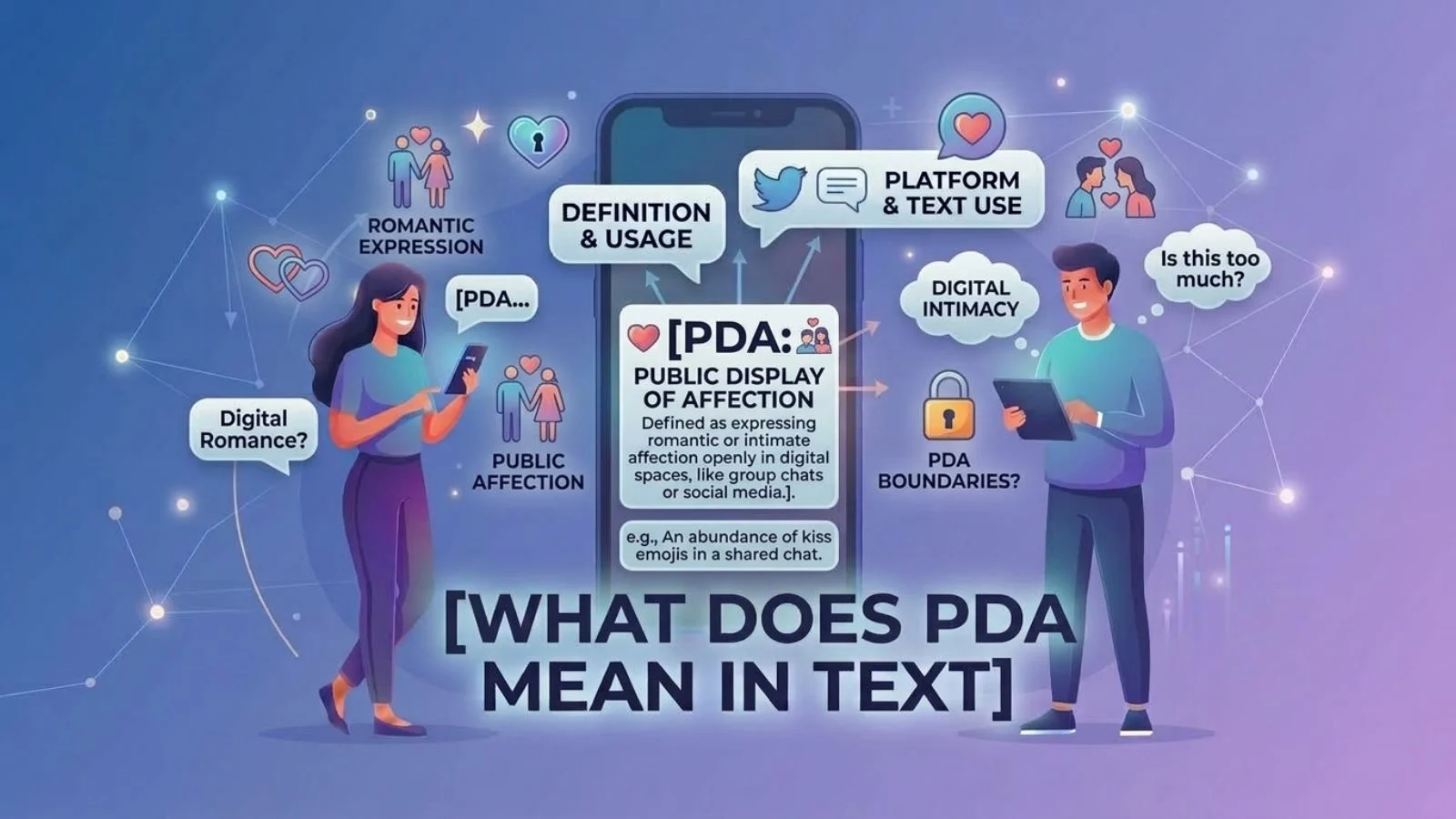 what does pda mean in text