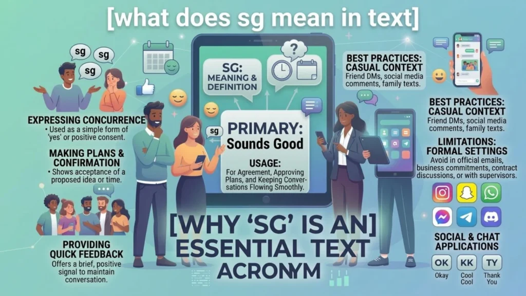 what does sg mean in text