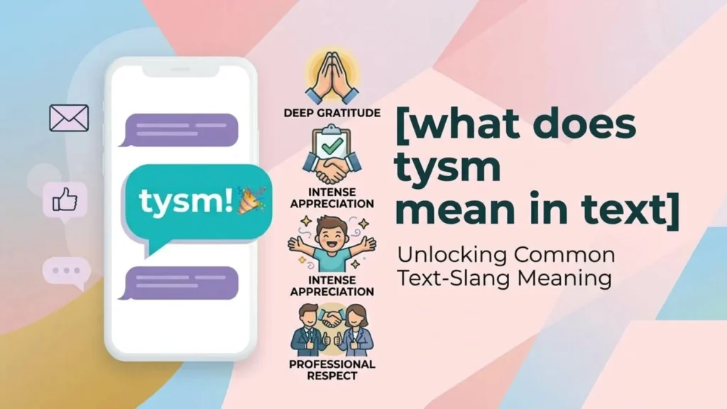 what does tysm mean in text